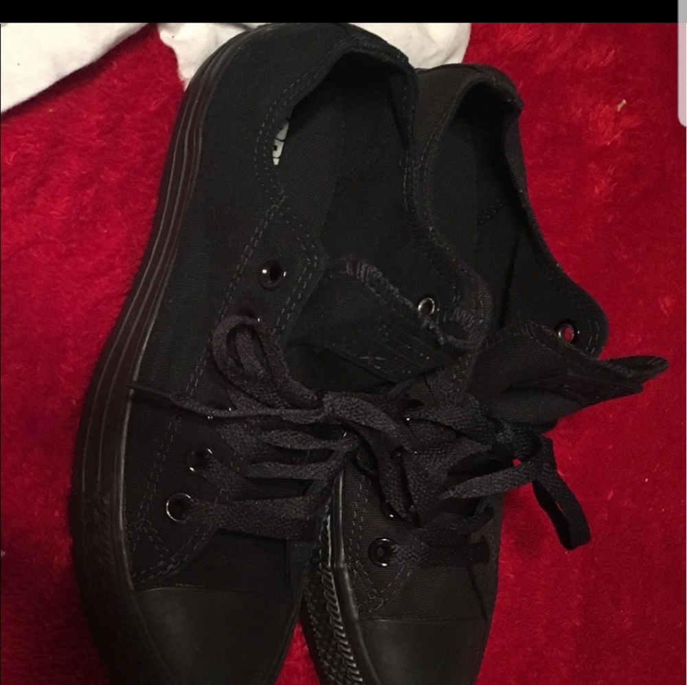 Brand new black Converse